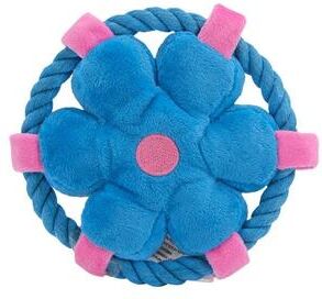 Inspire Essentials Durable Rope Fetch Dog Toy For Chewing Training And Teeth Cleaning blue