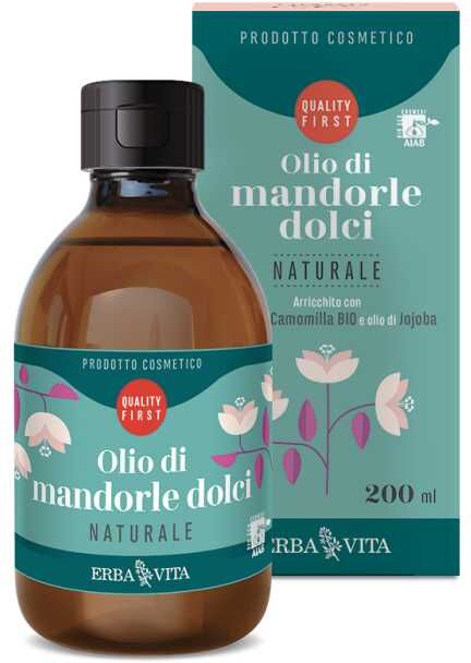 Olio Mandorle Dolci Naturale Erba Vita 200ml