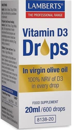 Lamberts Vitamina D3 En Gotas 20 ml
