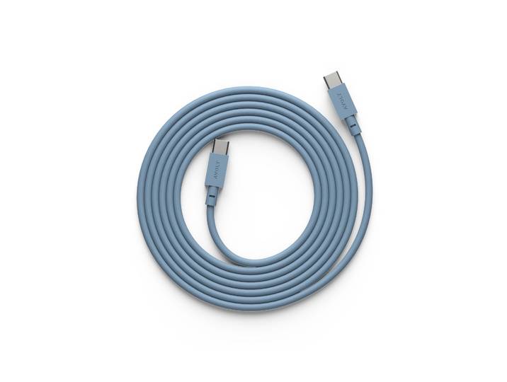 Avolt Cable 1 USB-C vers USB-C câble de charge 2 m Shark blue