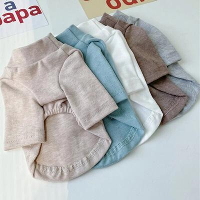 ModernMart Soft Cotton Dog Hoodies: Breathable Pet Clothes & Accessories 11 Coffee Short Slee 12 (2.0 3.0KG)