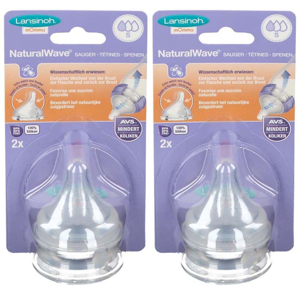 Lansinoh Naturalw Sauger S x2 2x2 St