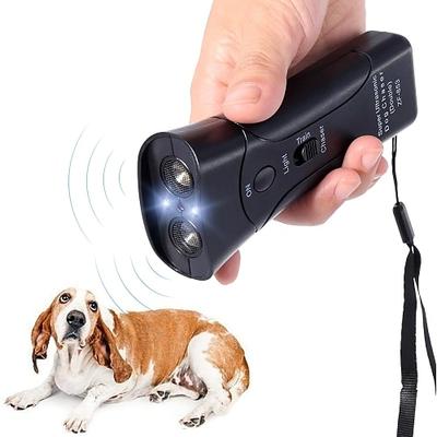 neue Ultraschall Hund Verfolger aggressive Angriff Repeller Trainer führte Taschenlampe Training Repeller Kontrolle Anti Bark Barking