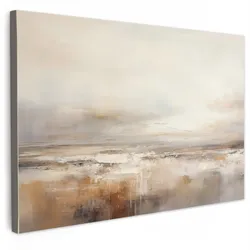 LEINWANDBILD Kunst - Industriell - Grau - Braun - Abstrakt Groß 140x90 cm