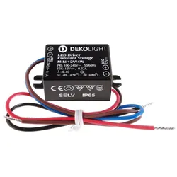 Deko-Light LED-Netzgerät CV DC Mini IP65 CV 12V 4Watt 0-330mA