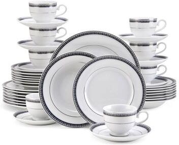 Mikasa Platinum Crown Cobalt 40-Piece Dinnerware Set, Service for 8