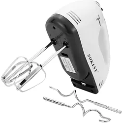 Sokany Handmixer 180W 7 Stufen Edelstahlquirle, Handmixer, Mehrfarbig