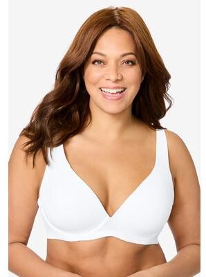 Plus Size Women's Uplifting Plunge Bra by Catherines in White (Size 40 C)
