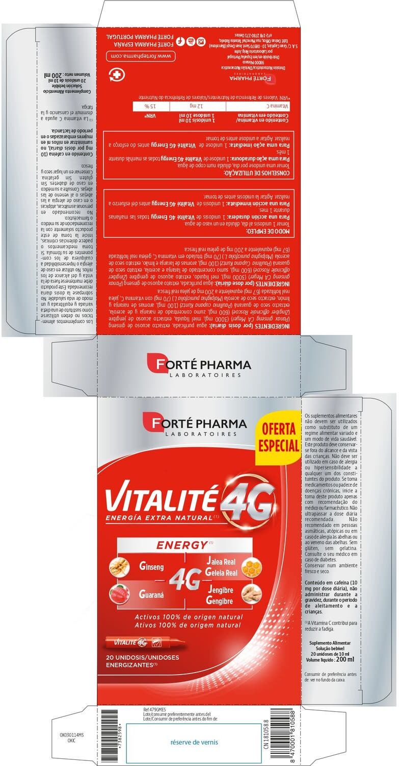 Forte Pharma Forté Pharma Vitalité 4G Energy Unidosis 20uds