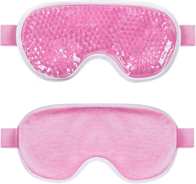 Inspire Curations Reusable Cooling Gel Eye Mask Cold Therapy Eye Ice Pack For Puffy Eyes And Eye Relaxation 1pcs Pink