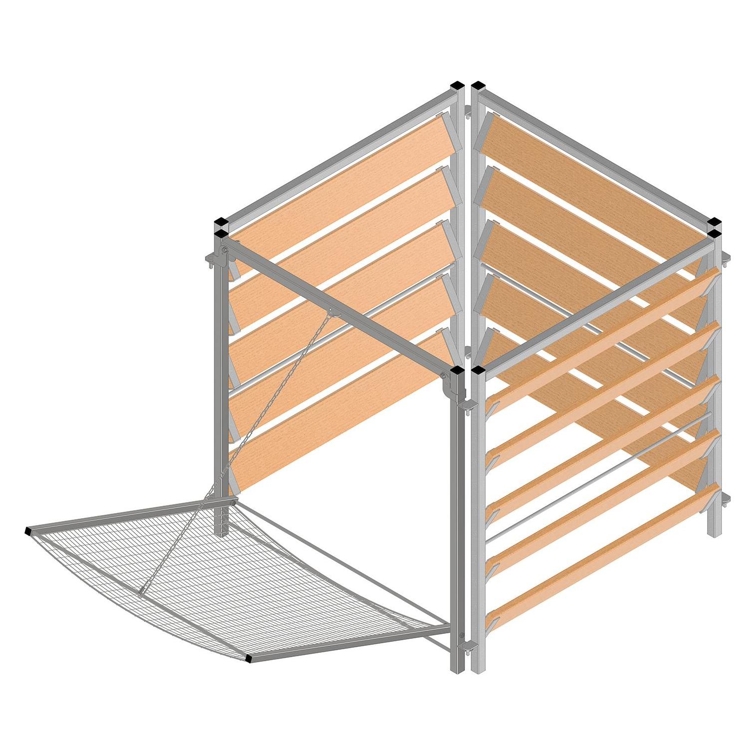 Bellissa Komposter Holz/Metall mit Sieb (1000 l) (99153)