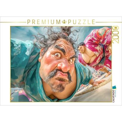 CALVENDO Puzzle Sumoringer Karikaturen | 2000 Teile Lege-Größe 90x67cm Foto-Puzzle für glückliche Stunden