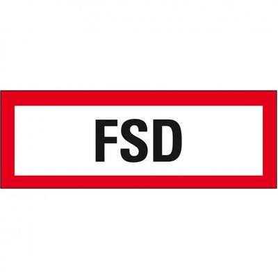 Schild I Feuerwehrschild FSD, Kunststoff, 297x105mm, DIN 4066