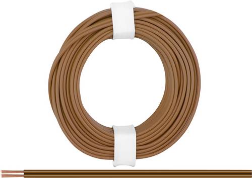 Donau Elektronik 218-88 Litze 2 x 0.14mm² Braun 5m