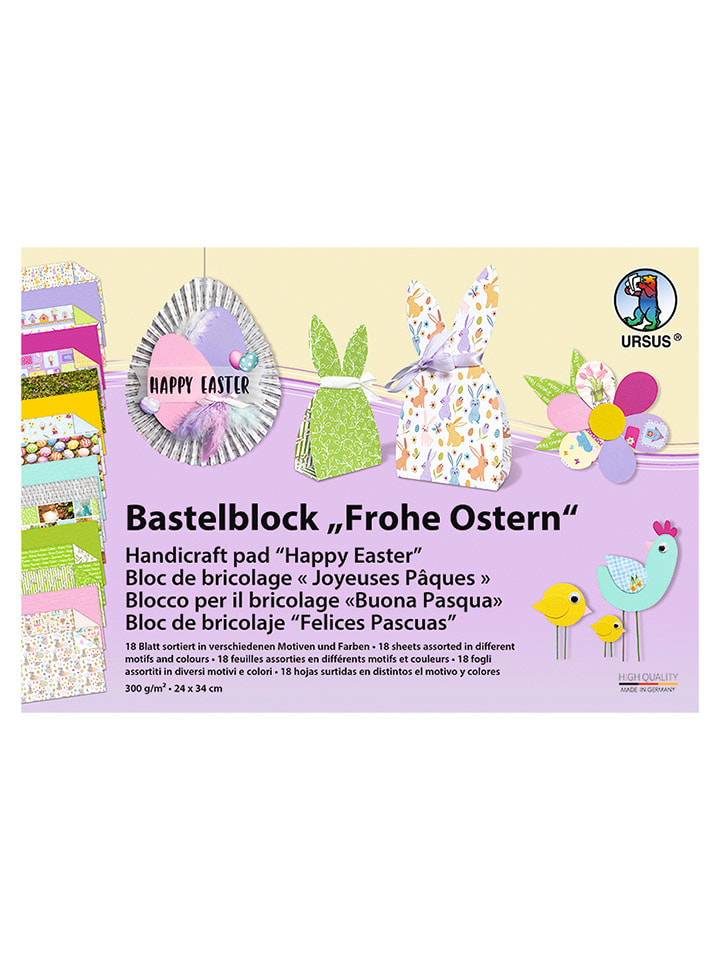 URSUS Bastelblock "Frohe Ostern" - onesize