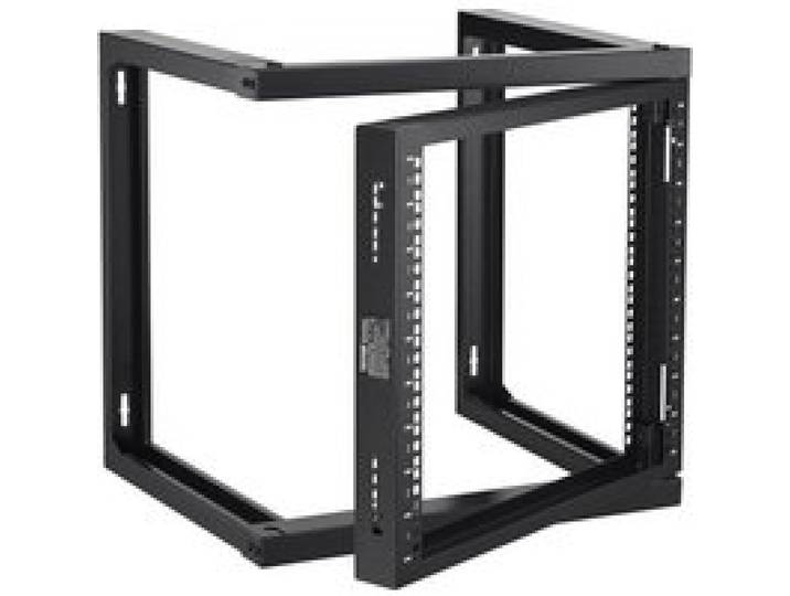 VEVOR Rack de Serveur Réseau à Cadre Ouvert 9U à Montage Mural 68,04 kg Noir 530x450x520mm