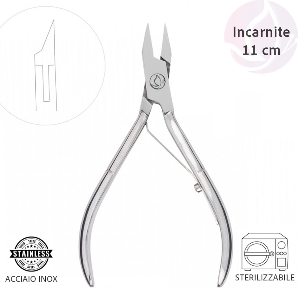 Tuttoperlestetica Tronchesino per Unghie Incarnite Professionale 11 cm in Acciaio Inox –