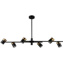 Italux PND-58892-6-BK-BRO Pendelleuchte Elice GU10