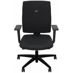 Viasit Linea Polsterrücken 52 cm in Schwarz mit 2D-Armlehnen