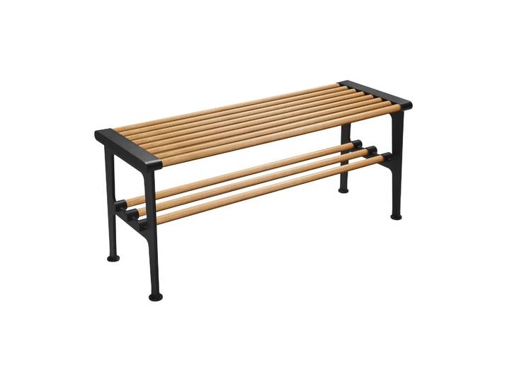 Essem Design Nostalgi Bank 100 cm Eiche-Schwarz