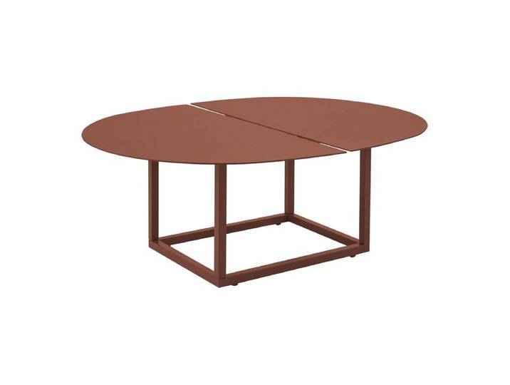 Brafab Couchtisch, Stabiles, rechteckiges Aluminiumgestell mit Stellschrauben