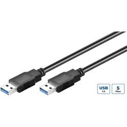 MicroConnect USB-Kabel 2 m Schwarz USB3.0AA2B