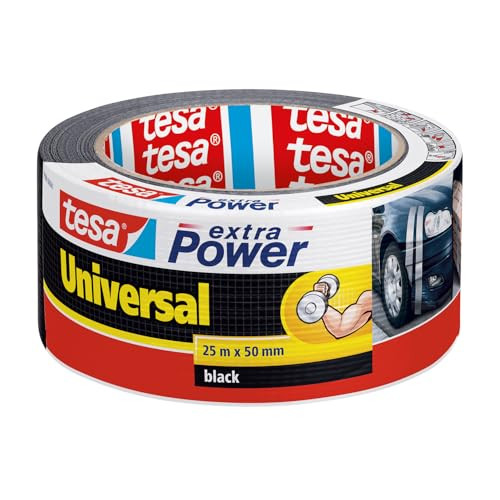 tesa extra Power Universal Ducttape - Zwart - 50 mm x 25 m