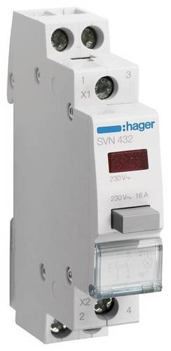 Hager Taster Rot 16A 230V SVN432