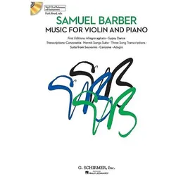 Music for Violin and Piano: With Online Audio of Performances and Accompaniments, Fachbücher von Samuel Barber