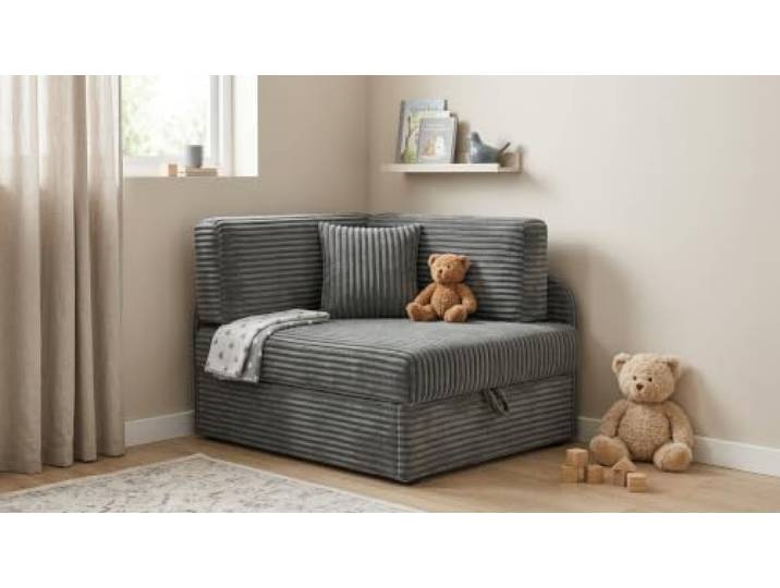 Family Meble Kinder-Schlafsofa Denis Idylla mit Bettkasten, ausziehbar – Variante Beige