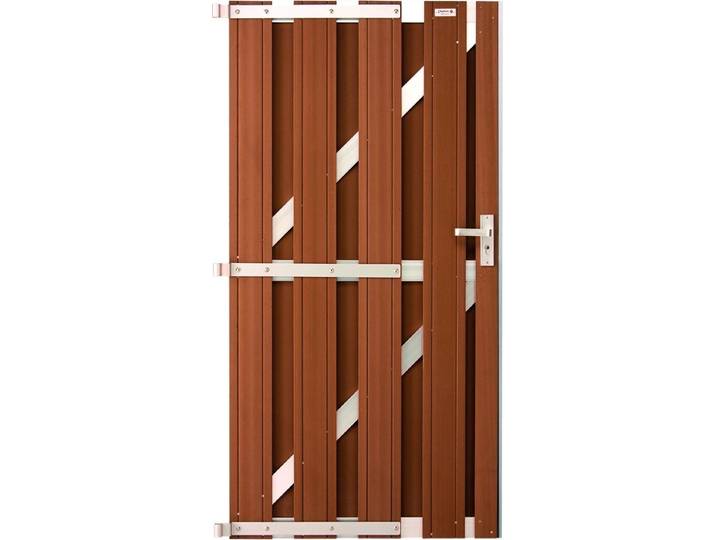 Intergard Composiet tuinpoort voor schutting WPC bruin 180x90cm