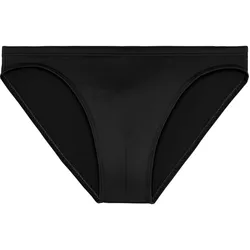 HOM Herren Badeslip - Sea Life, Swim Micro Briefs, Badehose, einfarbig Schwarz / 2XL