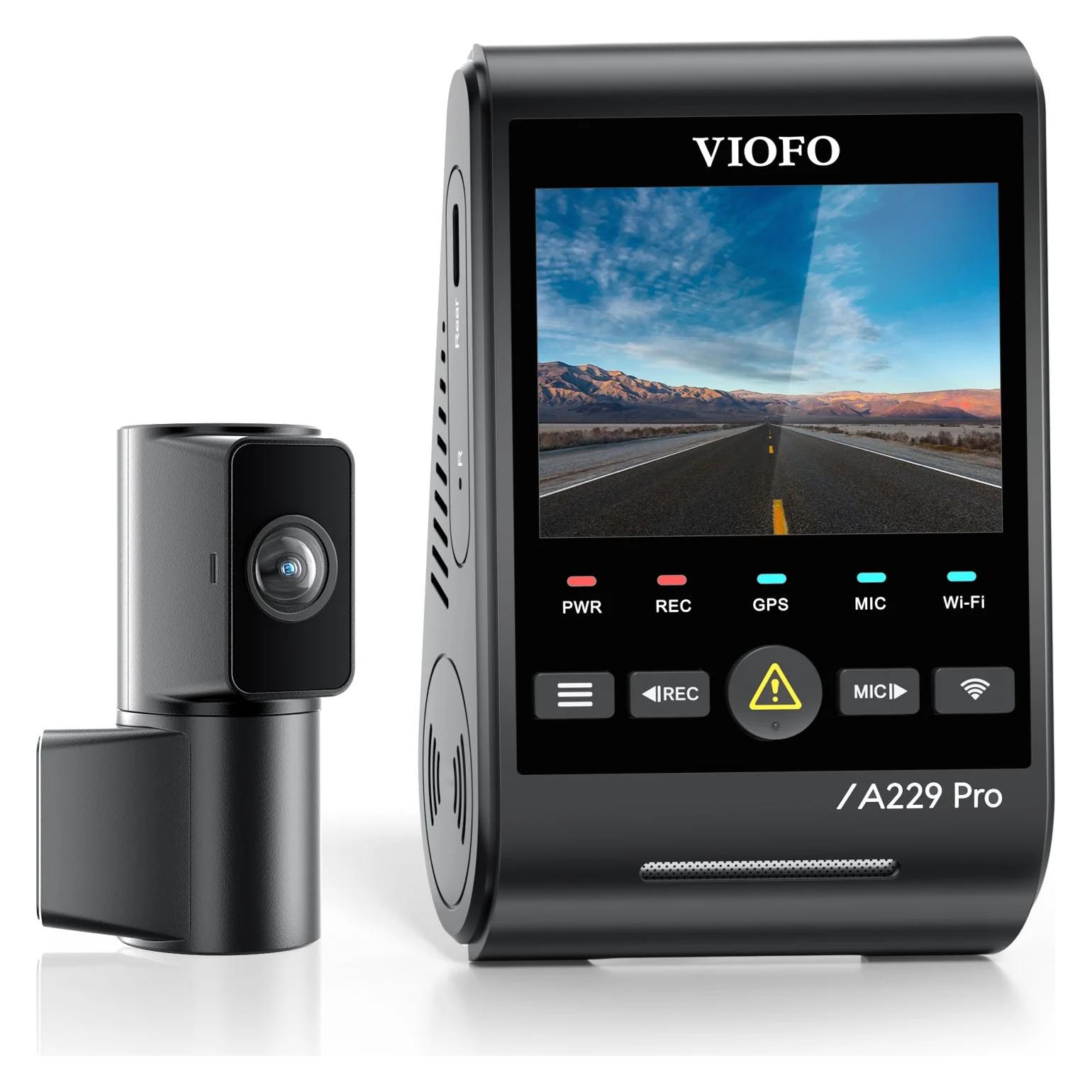 Viofo A229 Pro Tele (GPS-Empfänger, 4K) (A229 PRO TELE 2CH)
