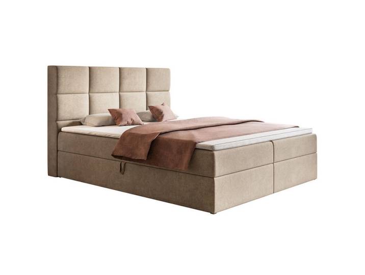 Sepro Meble Bett Beige FOX 5 Kontinental 140x200 cm, 140x200 cm, Schlafzimmer, Betten, Polsterbetten