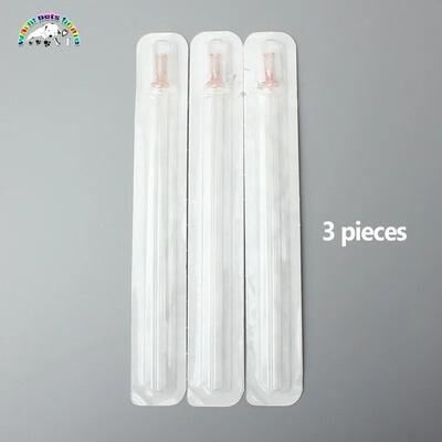 Uplift Picks Sterile Disposable Cat Urinary Catheter For Veterinary Feline Bladder Care And Urethral Support 3 Pcs 1.0 130mm End Open