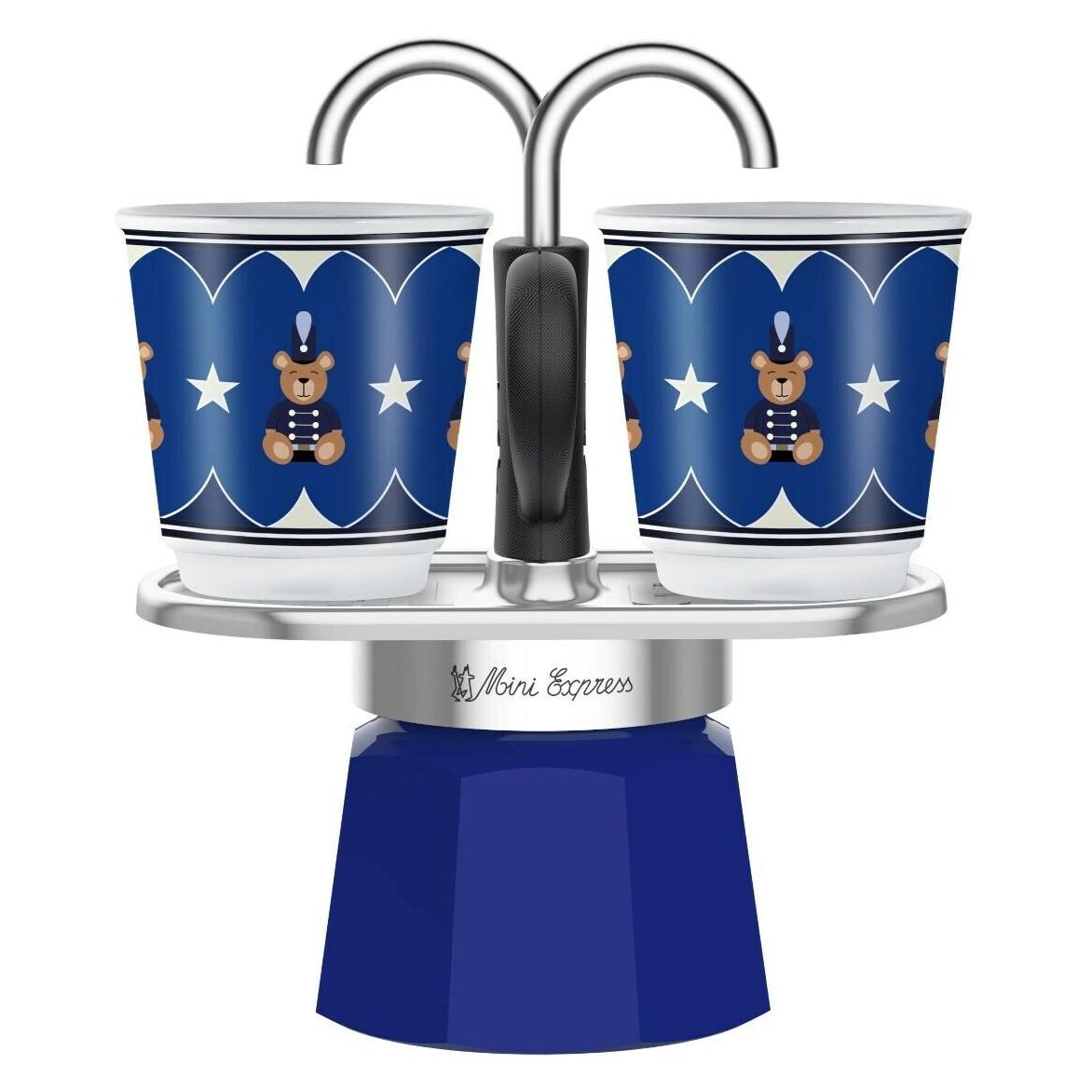 Bialetti Espressokocher Mini Express inkl. 2 Espressotassen (2 Tassen) (0005349)