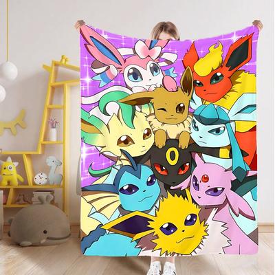 Shop Station Anime Eevee Blanket Ultra Soft Fluffy Fleece Throw For Sofa, Bed & Cozy Home Decor b 29.53 39.37 In
