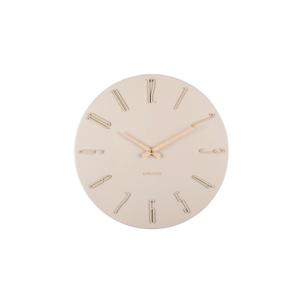 Karlsson Wanduhr Esmerado, Weiß, Metall, Dekoration, Uhren, Wanduhren