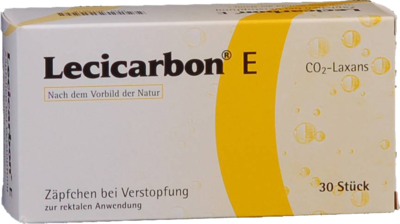 athenstaedt GmbH & Co KG LECICARBON E CO2 Laxans Erwachsenensuppositorien 30 St 04018818