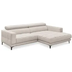 set one by Musterring Ecksofa Rosario Stoff Silk Grey