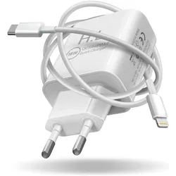 Avizar Netzteil, 3A Apple Lightning Wand-Ladegerät (18 W), USB Ladegerät, Weiss
