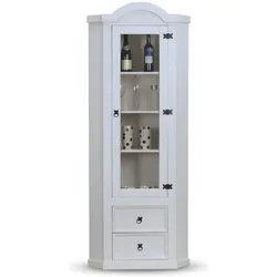 Ebuy24, Vitrine + Buffetschrank, Eckschrank New Mexico (57 x 51 x 200 cm)