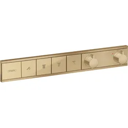 hansgrohe RainSelect Thermostat Unterputzmodell für 4 Verbraucher, 15382140, Farbe: Bronze gebürstet