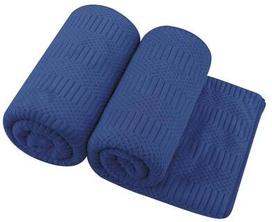 JML "2 Pack Premium Jacquard Fleece Bath Towel, Velvet Highly Absorbent Towels 30""x60"""