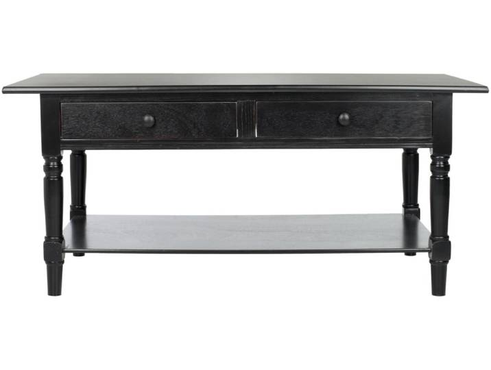 Tables basses en bois de pin, noir