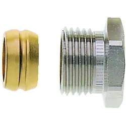 Heimeier Klemmverschraubung 2201-16.351 Rp 1/2, Ø 16mm, Messing vernickelt