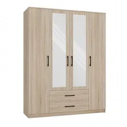 Kleiderschrank ROMANA 160 mit Spiegel EICHE SONOMA
