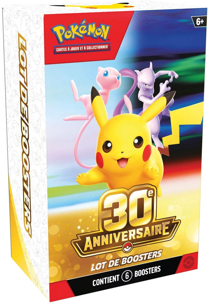 Pokémon Anniversaire 30 ans : Bundle 6 boosters