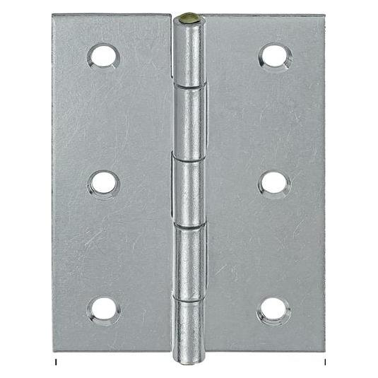 Vormann Scharnier Höhe 70 mm Breite 51 mm Stärke 1,4 mm Stahl blau verzinkt gerollt, halbbreit (000502070Z)