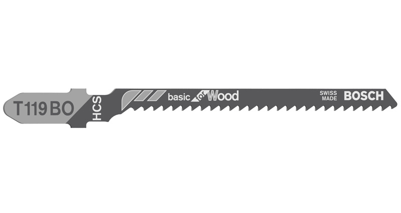Bosch Stichsägeblatt T 119 BO Basic for Wood, 100er-Pack 2608637879